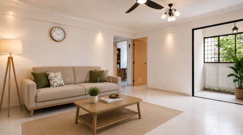 291A Compassvale Street, 291A Compassvale Street, 3 Bedrooms, 1,184 sqft, HDB Flat For Sale, by Eileen Leong, 500209777 - Living Room (For Illustration only) - PropertyGuru.com.sg