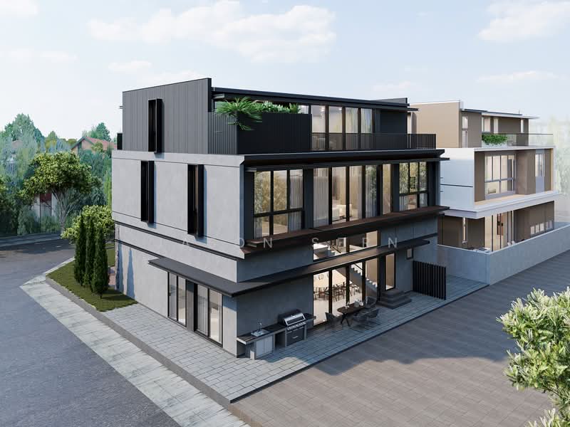 Brand-new luxury Freehold detached in landed enclave within Bungalow zoning only, Costwold Close, Lynwood Grove, 7 Bedrooms, 8,363 sqft, Bungalow House For Sale, by Jason Sern, 500209787 - Exterior - PropertyGuru.com.sg