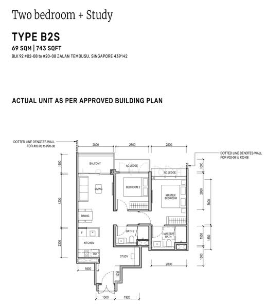 Tembusu Grand, 94 Jalan Tembusu, 2 Bedrooms, 743 sqft, Condominium For Rent, by Joey Oh, 500209820 - PropertyGuru.com.sg