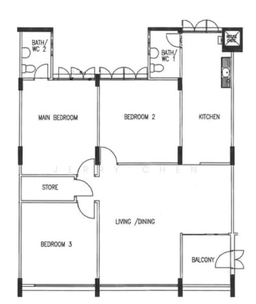 319 Bukit Batok Street 33, 319 Bukit Batok Street 33, 3 Bedrooms, 1,313 sqft, HDB Flat For Sale, by Jerry Chen, 500209879 - PropertyGuru.com.sg