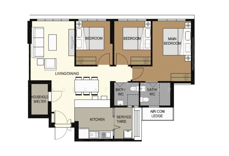 621B Tampines Street 61, 621B Tampines Street 61, 3 Bedrooms, 1,001 sqft, HDB Flat For Sale, by Ashraf Kumar, 500210116 - PropertyGuru.com.sg