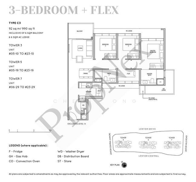 Lentor Modern, 3 Lentor Central, 3 Bedrooms, 990 sqft, Condominium For Sale, by Cherie Ong, 500210132 - PropertyGuru.com.sg