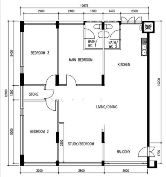 302 Yishun Central, 302 Yishun Central, 3 Bedrooms, 1,313 sqft, HDB Flat For Sale, by Sufy B., 500210167 - PropertyGuru.com.sg