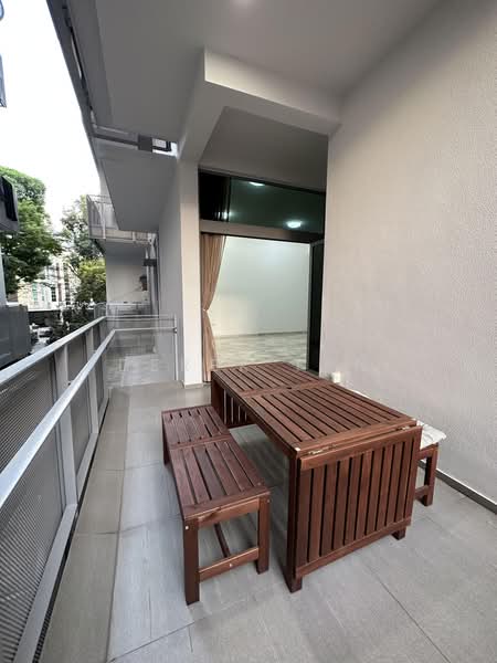 Bliss @ Kovan, Simon lane, 3 Bedrooms, 1,163 sqft, Apartment For Rent, by Derek Tan, 500210232 - Balcony - PropertyGuru.com.sg