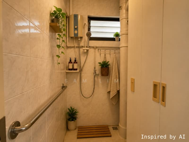 11 Upper Boon Keng Road, 11 Upper Boon Keng Road, 2 Bedrooms, 700 sqft, HDB Flat For Sale, by Sam Lim, 500210319 - Bathroom - PropertyGuru.com.sg