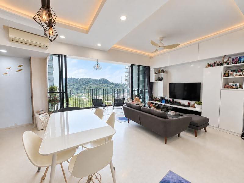 Foresque Residences, 107 Petir Road, Dairy Farm / Bukit Panjang / Choa Chu Kang, 3 Bedrooms, 1,281 sqft, Condominium For Sale, by George Koh, 500210431 - Living Room - PropertyGuru.com.sg