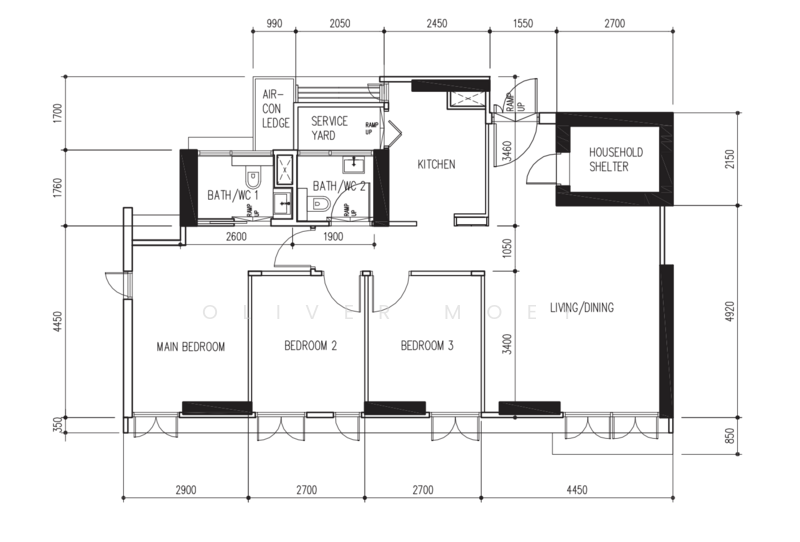 89 Dawson Road, 89 Dawson Road, 3 Bedrooms, 893 sqft, HDB Flat For Sale, by Oliver Moey, 500210464 - PropertyGuru.com.sg