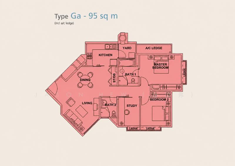 Edelweiss Park Condo, 90 Flora Road, 3 Bedrooms, 1,023 sqft, Condominium For Rent, by Jason Hew (丘汶弗), 500210472 - PropertyGuru.com.sg