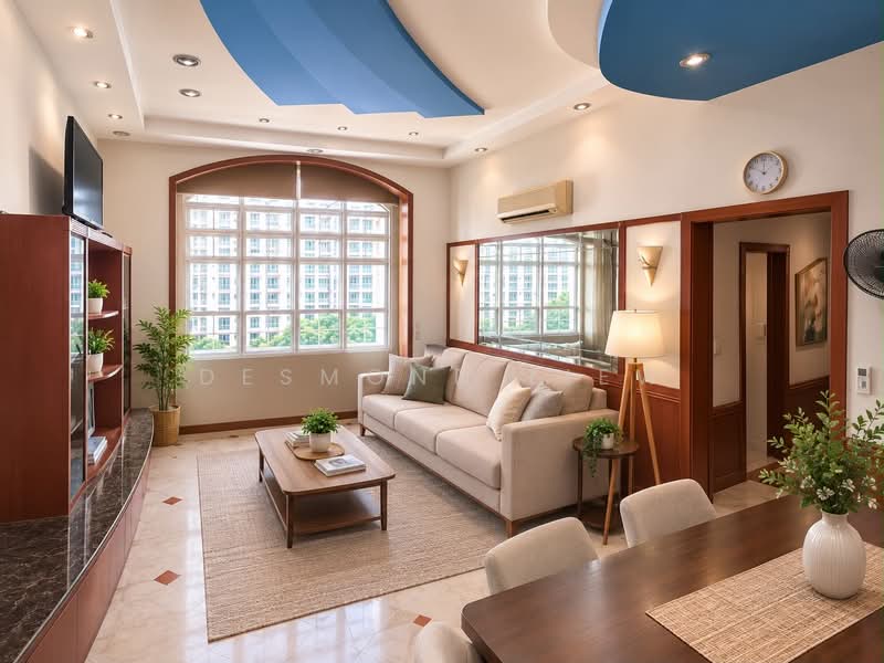 Symphony Heights, 41 Hume Avenue, 2 Bedrooms, 958 sqft, Condominium For Sale, by Desmond Liew, 500210619 - Living Room - PropertyGuru.com.sg
