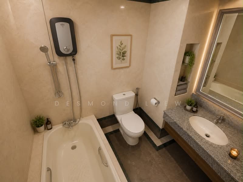 Symphony Heights, 41 Hume Avenue, 2 Bedrooms, 958 sqft, Condominium For Sale, by Desmond Liew, 500210619 - Bathroom - PropertyGuru.com.sg