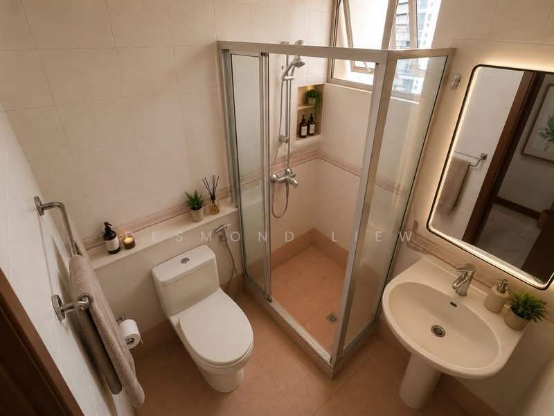 Symphony Heights, 41 Hume Avenue, 2 Bedrooms, 958 sqft, Condominium For Sale, by Desmond Liew, 500210619 - Bathroom - PropertyGuru.com.sg