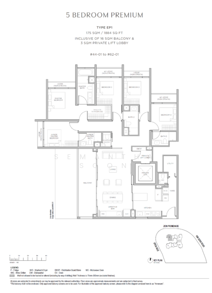 Promenade Peak, 1 Zion Road, 5 Bedrooms, 1,884 sqft, Condominium For Sale, by Semantha Soon, 500210626 - PropertyGuru.com.sg