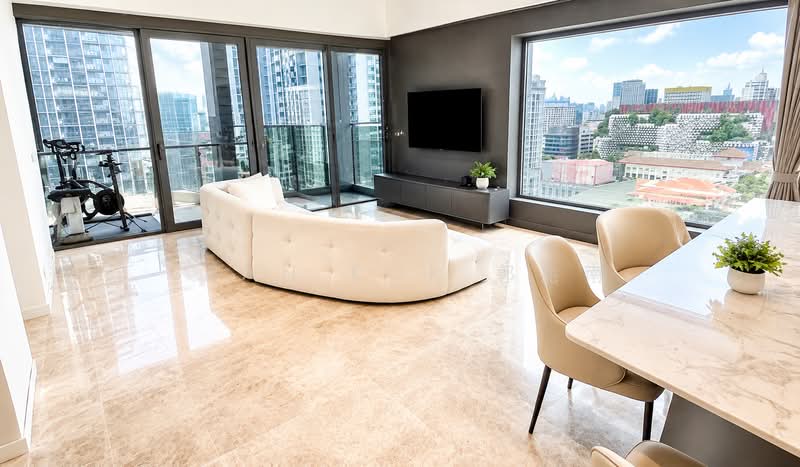 Midtown Modern, 18 Tan Quee Lan Street, 4 Bedrooms, 1,808 sqft, Condominium For Sale, by Sean Kok 郭兆南, 500210634 - Living Room - PropertyGuru.com.sg
