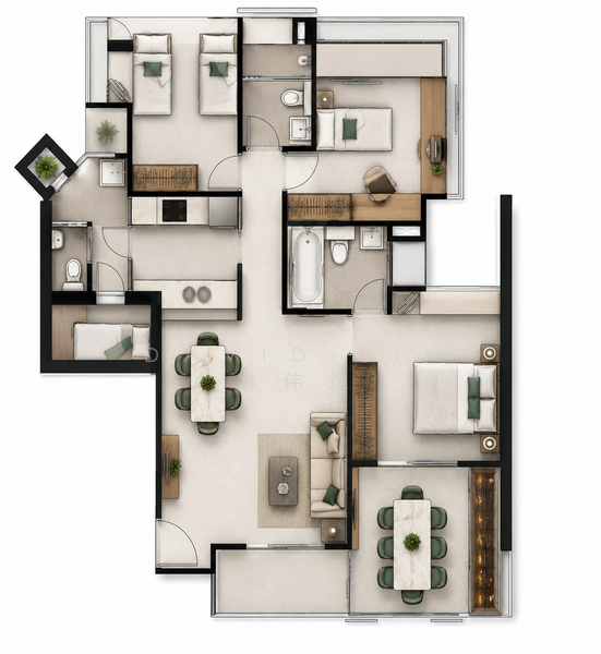 Venezio, 488 Upper East Coast Road, 3 Bedrooms, 1,173 sqft, Apartment For Sale, by David Lim 林伟达, 500210656 - PropertyGuru.com.sg