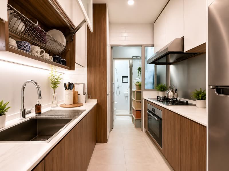 Venezio, 488 Upper East Coast Road, 3 Bedrooms, 1,173 sqft, Apartment For Sale, by David Lim 林伟达, 500210656 - Enclosed Kitchen - PropertyGuru.com.sg
