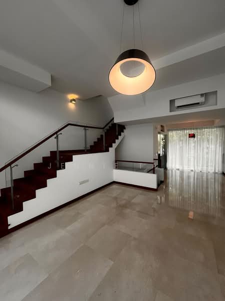 Cabana, 145A Sunrise Terrace, 4 Bedrooms, 2,992 sqft, Cluster House For Sale, by Jennie Tan, 500210665 - Living Space With Staircase To Upper Flo - PropertyGuru.com.sg