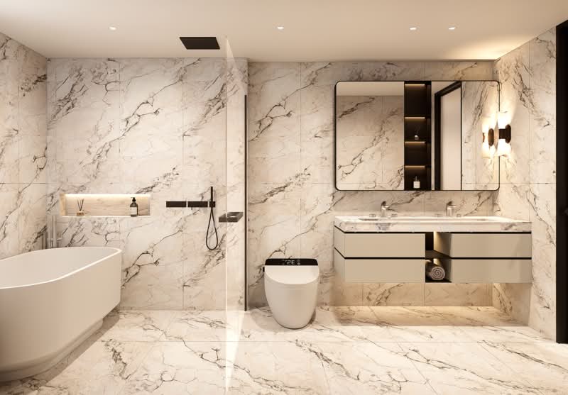 D15 Landed Enclave ✧ New Freehold Terrace House, Bedok South Road, Aida Street, Dafne Street, 5 Bedrooms, 4,263 sqft, Terraced House For Sale, by Brenda Zee (徐黎倫), 500210666 - Master Bathroom - PropertyGuru.com.sg