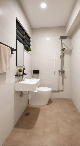 417 Choa Chu Kang Avenue 4, 417 Choa Chu Kang Avenue 4, 3 Bedrooms, 1,130 sqft, HDB Flat For Sale, by Michelle Tan, 500210791 - Bathroom - PropertyGuru.com.sg