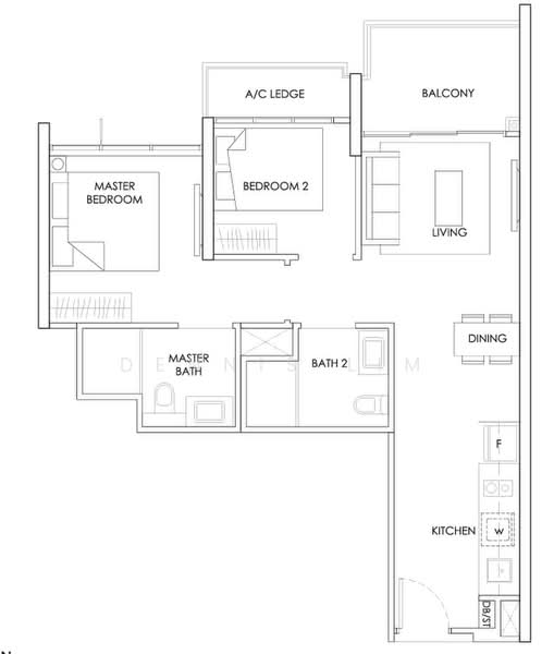 The Alps Residences, 109 Tampines Street 86, 2 Bedrooms, 689 sqft, Condominium For Sale, by Dennis Lim, 500210854 - PropertyGuru.com.sg