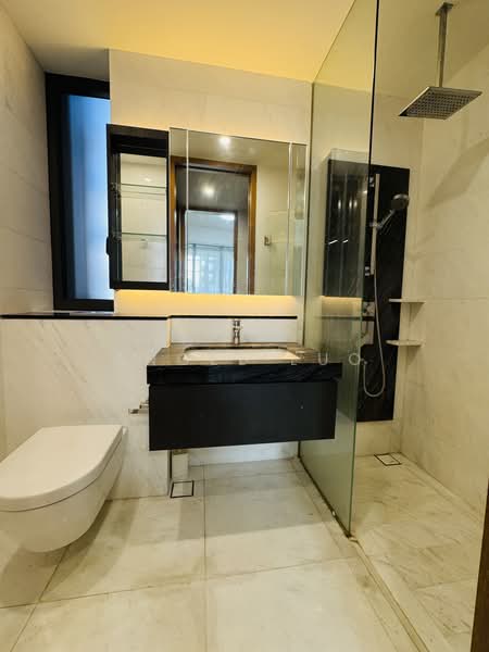 Marina One Residences, 21 Marina Way, 2 Bedrooms, 980 sqft, Condominium For Rent, by Angel Luo, 500210860 - Master Bathroom - PropertyGuru.com.sg