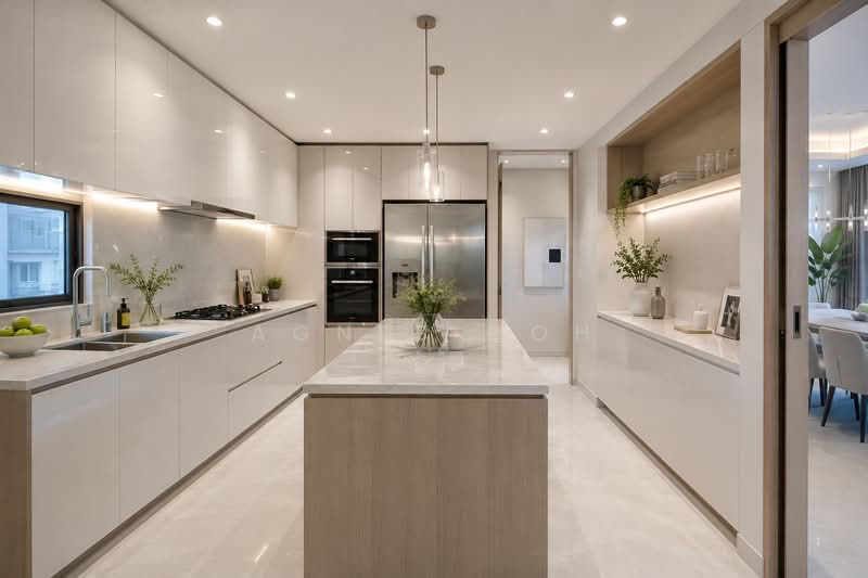 Freehold D15 1KM to Top Primary Schools! Private Lift!, Dunman Road, Haig Road, 5 Bedrooms, 2,000 sqft, Condominium For Sale, by Agnes Goh, 500210887 - Kitchen - PropertyGuru.com.sg