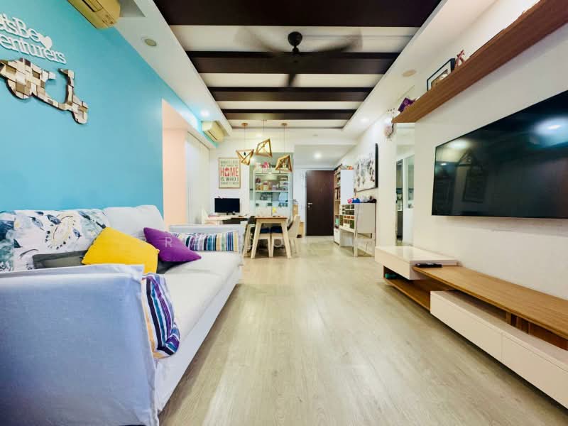 Riverparc Residence, 90 Punggol Drive, 3 Bedrooms, 1,227 sqft, Executive Condominium For Sale, by Brandon Wee, 500210926 - Living Room - PropertyGuru.com.sg