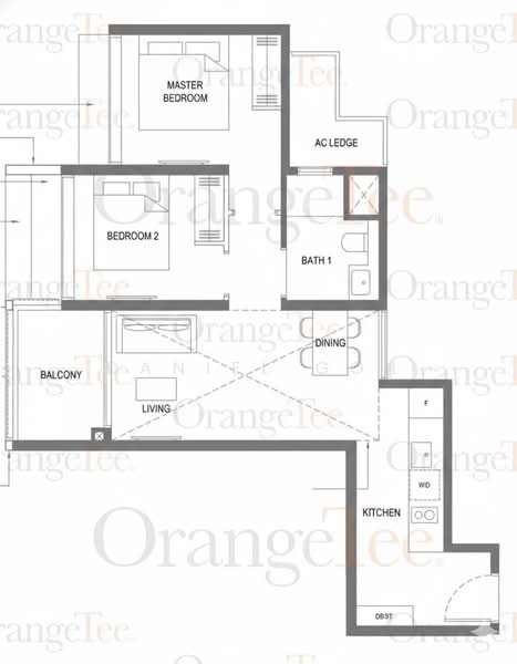2 bedroom Bugis Mrt for Sales, , 2 Bedrooms, 667 sqft, Condominium For Sale, by Daniel Goh, 500210927 - PropertyGuru.com.sg