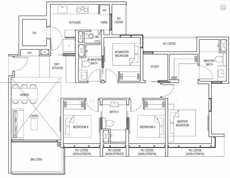 Bartley Vue, 6 Jalan Bunga Rampai, 4 Bedrooms, 1,356 sqft, Condominium For Rent, by Charm May Thu, 500210930 - PropertyGuru.com.sg