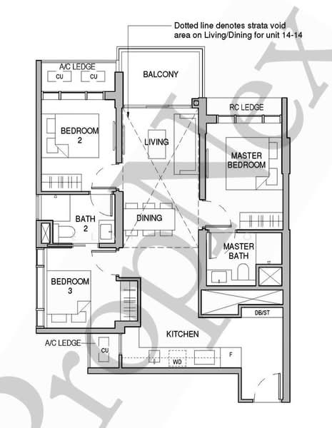 Sceneca Residence, Tanah Merah Kechil Link, 3 Bedrooms, 904 sqft, Condominium For Rent, by Elaine Teo, 500210948 - PropertyGuru.com.sg