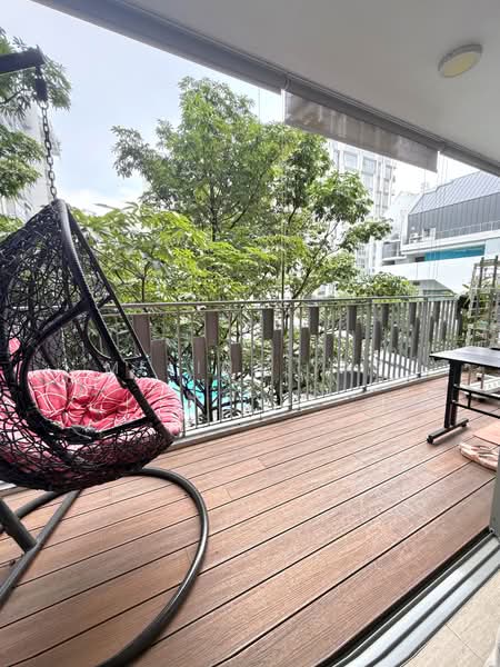 FLO Residence, 1 Punggol Field Walk, 4 Bedrooms, 1,227 sqft, Condominium For Sale, by Melina Yap, 500210984 - Balcony - PropertyGuru.com.sg