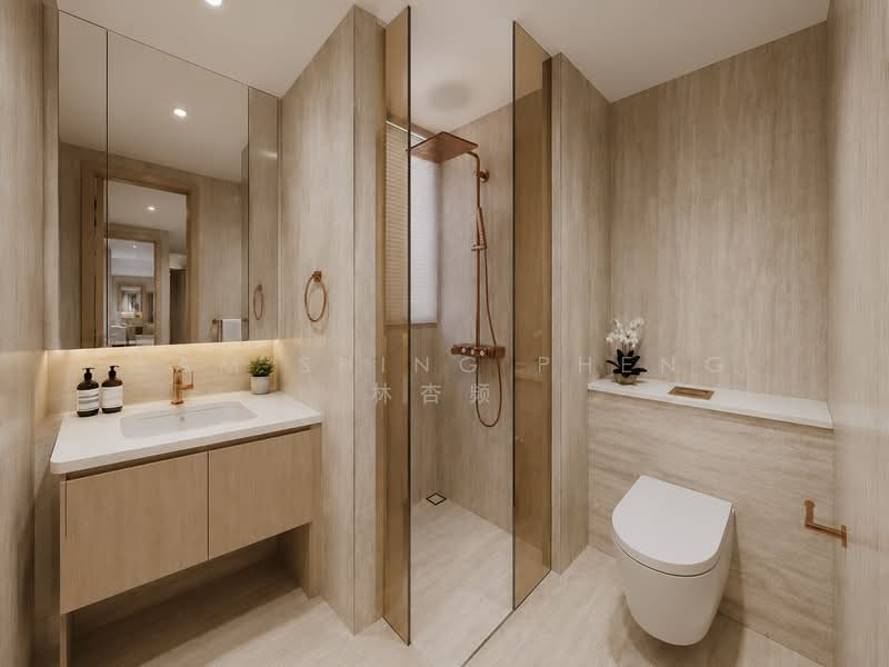 D15 RARE FREEHOLD NEW DEVELOPMENT, 3 MINS TO MRT, , 4 Bedrooms, 1,389 sqft, Condominium For Sale, by Lam Shing Pheng 林杏频, 500211001 - Bathroom - PropertyGuru.com.sg