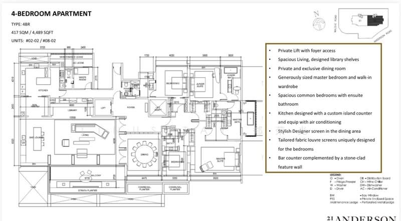 21 Anderson, 21 Anderson Road, 4 Bedrooms, 4,489 sqft, Condominium For Rent, by Linus Tay 郑荣光, 500211118 - PropertyGuru.com.sg