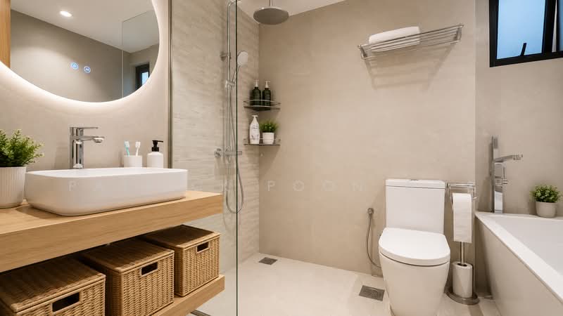 Heritage View, 10 Dover Rise, 4 Bedrooms, 1,464 sqft, Condominium For Sale, by Patrick Poon 潘德名, 500211120 - Bathroom - PropertyGuru.com.sg