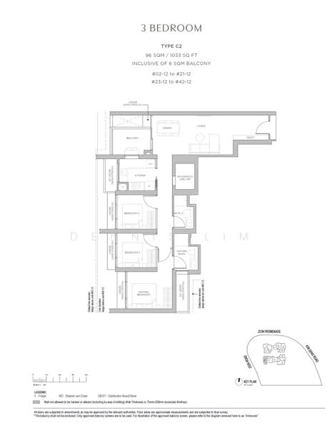 Promenade Peak, 1 Zion Road, 3 Bedrooms, 1,033 sqft, Condominium For Sale, by Dennis Lim, 500211216 - C2 - PropertyGuru.com.sg