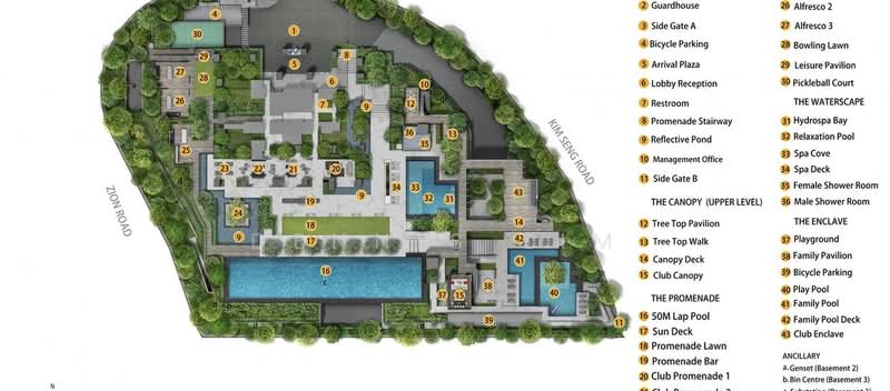 Promenade Peak, 1 Zion Road, 3 Bedrooms, 1,033 sqft, Condominium For Sale, by Dennis Lim, 500211216 - PropertyGuru.com.sg