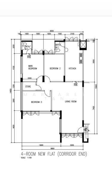 401 Hougang Avenue 10, 401 Hougang Avenue 10, 3 Bedrooms, 990 sqft, HDB Flat For Sale, by Margaret Tan, 500211244 - PropertyGuru.com.sg