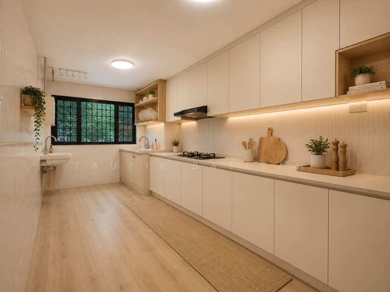 182 Ang Mo Kio Avenue 5, 182 Ang Mo Kio Avenue 5, 3 Bedrooms, 1,001 sqft, HDB Flat For Sale, by Taufik Batisah, 500211246 - Kitchen ID Ilustration - PropertyGuru.com.sg