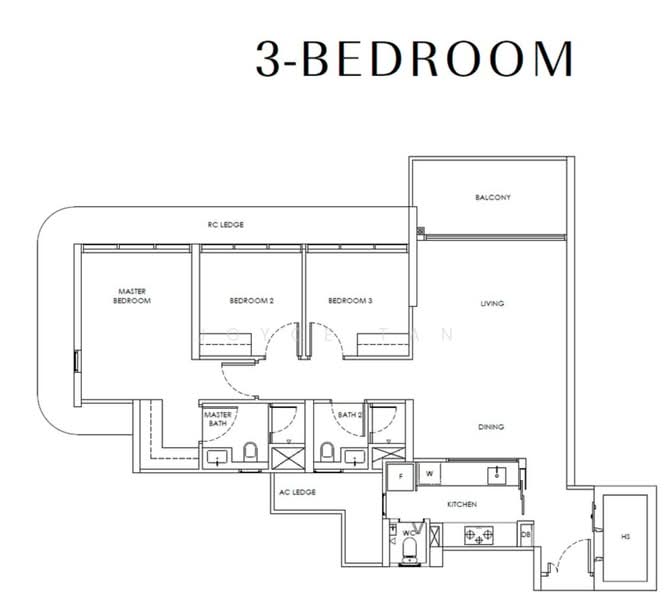 Chuan Park, 240 Lorong Chuan, 3 Bedrooms, 1,206 sqft, Condominium For Sale, by Joyce Tan, 500211347 - PropertyGuru.com.sg