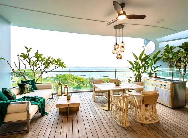 The Coast at Sentosa Cove, 276 Ocean Drive, 4 Bedrooms, 2,357 sqft, Condominium For Sale, by Colin Ang Gek Hock, 500211396 - Balcony-ID for illustration purpose. - PropertyGuru.com.sg