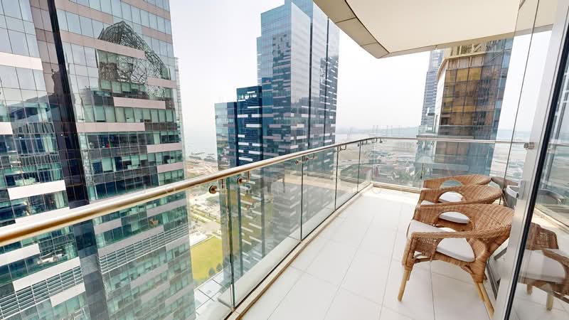 One Shenton, 1 Shenton Way, 2 Bedrooms, 1,130 sqft, Condominium For Sale, by Joseph Khoo, 500211477 - Master Balcony - PropertyGuru.com.sg