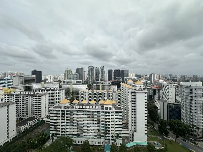 The Landmark, 173 Chin Swee Road, 2 Bedrooms, 678 sqft, Condominium For Rent, by Tony Teo, 500211490 - View from living room & balcony - PropertyGuru.com.sg
