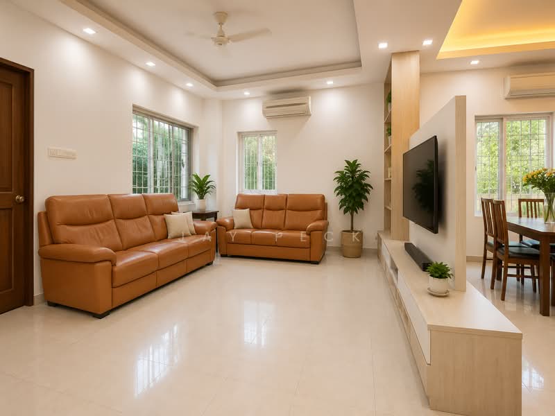❤️ Corner Terrace, Walk to NEX and MRT ❤️, , 5 Bedrooms, 2,450 sqft, Corner Terrace For Sale, by JAY PECK, 500211526 - Living Room - PropertyGuru.com.sg