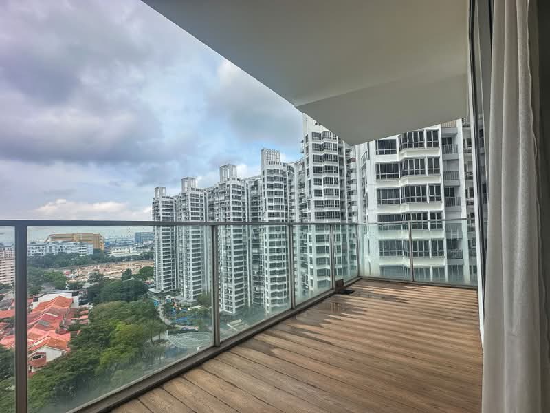 The Parc Condominium, 3 West Coast Walk, 4 Bedrooms, 1,518 sqft, Condominium For Rent, by Hyqal Rayyan Boh, 500211545 - Balcony - PropertyGuru.com.sg