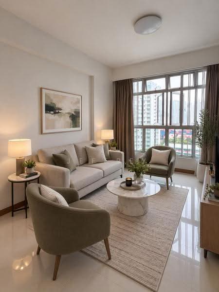 323A Sumang Walk, 323A Sumang Walk, Hougang / Punggol / Sengkang, 3 Bedrooms, 1,001 sqft, HDB Flat For Sale, by Jeffrey Koh, 500211580 - Living Room - PropertyGuru.com.sg