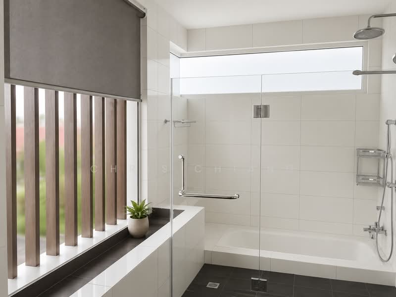 Serangoon Garden Estate, Cowdray/ Bridport/ Kingswear/ Huddington/ Hemsley Avenue, 6 Bedrooms, 5,800 sqft, Semi-Detached House For Rent, by Chris Chiang, 500211584 - Bathroom - PropertyGuru.com.sg