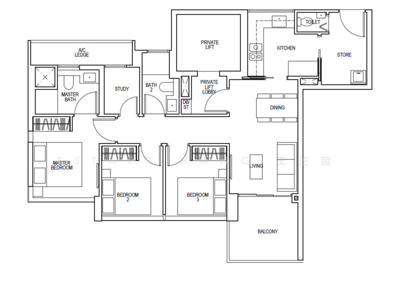 Sky Everton, 50 Everton Road, 3 Bedrooms, 958 sqft, Condominium For Sale, by Esther Wang 王芝茵, 500211610 - PropertyGuru.com.sg