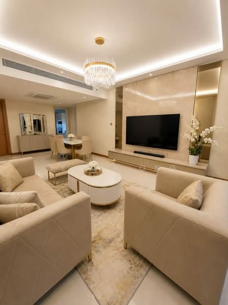 Cairnhill Crest, 8 Cairnhill Circle, 2 Bedrooms, 1,206 sqft, Condominium For Sale, by Delvin Ong, 500211640 - Living Room - PropertyGuru.com.sg