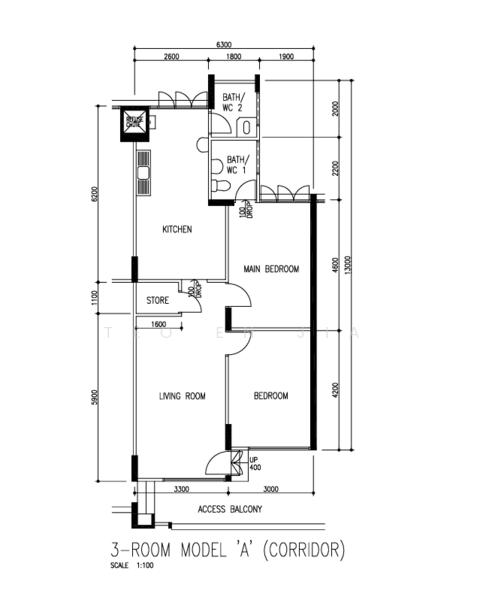 105 Towner Road, 105 Towner Road, 2 Bedrooms, 797 sqft, HDB Flat For Sale, by Teo En Jia, 500211644 - PropertyGuru.com.sg