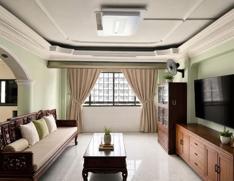 418 Hougang Avenue 8, 418 Hougang Avenue 8, 4 Bedrooms, 1,324 sqft, HDB Flat For Sale, by Stephanie Liu, 500211774 - Living Room - PropertyGuru.com.sg