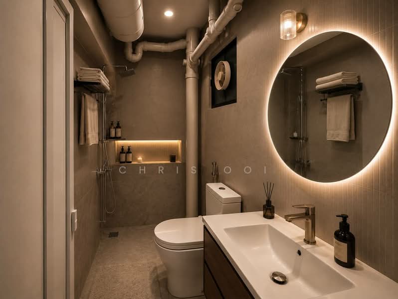 CHEAP!! Renovated HDB next to MRT! Spacious!, , 3 Bedrooms, 1,184 sqft, HDB Flat For Sale, by Chris Ooi, 500212010 - Bathroom - PropertyGuru.com.sg